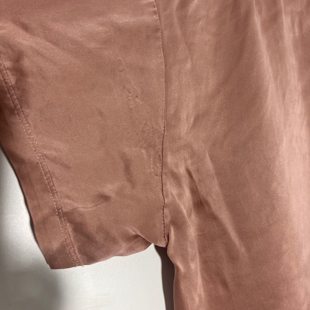 Lunya Washable Silk Pocket Tee Mauve Pink Oversized‎ Sleep Shirt Luxurious XS/S - Picture 4 of 8